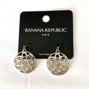 Banana Republic "Stone Filigree" earrings set